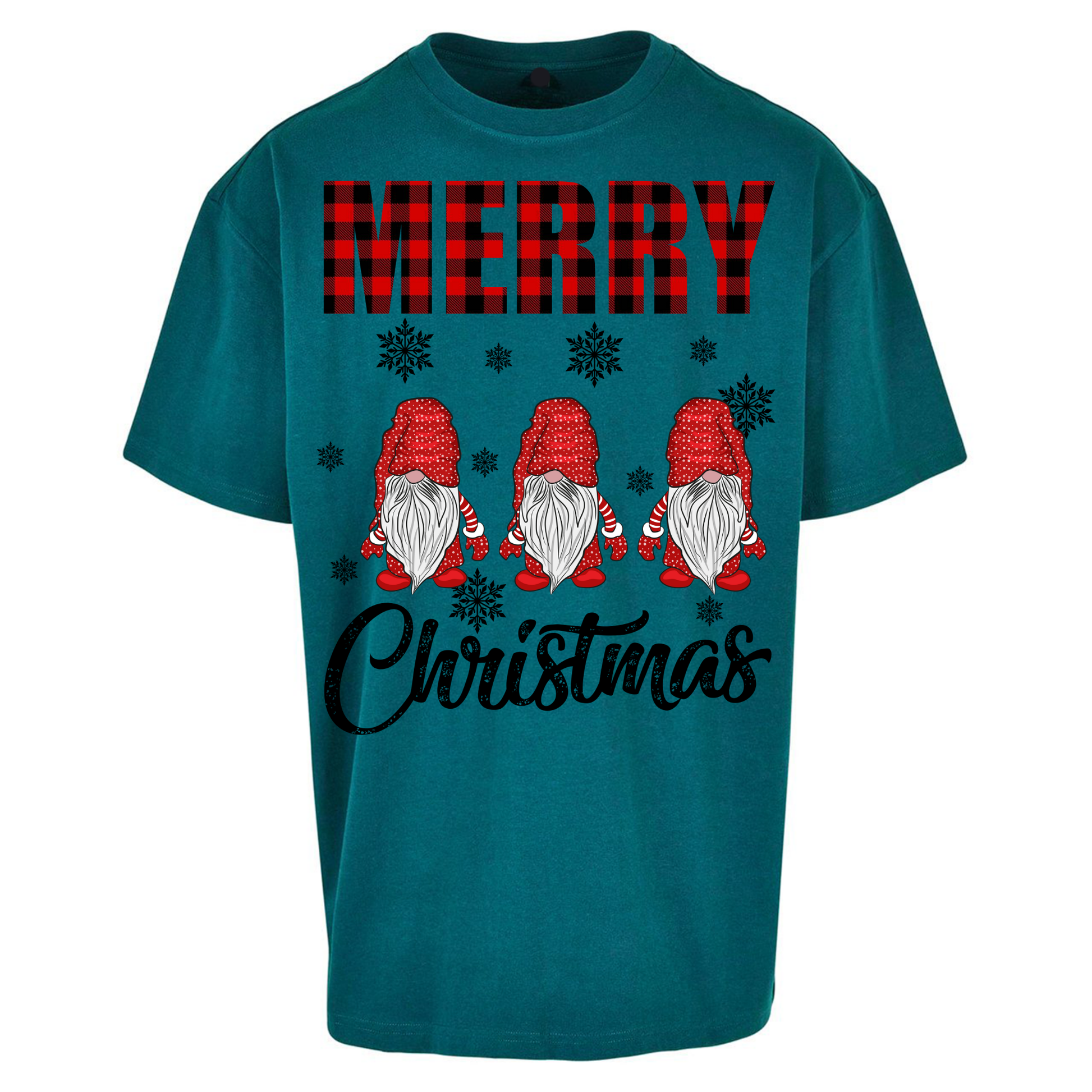 Merry Knomes Christmas Oversized T Shirt