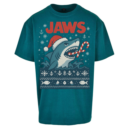 Jaws Christmas Oversized T Shirts