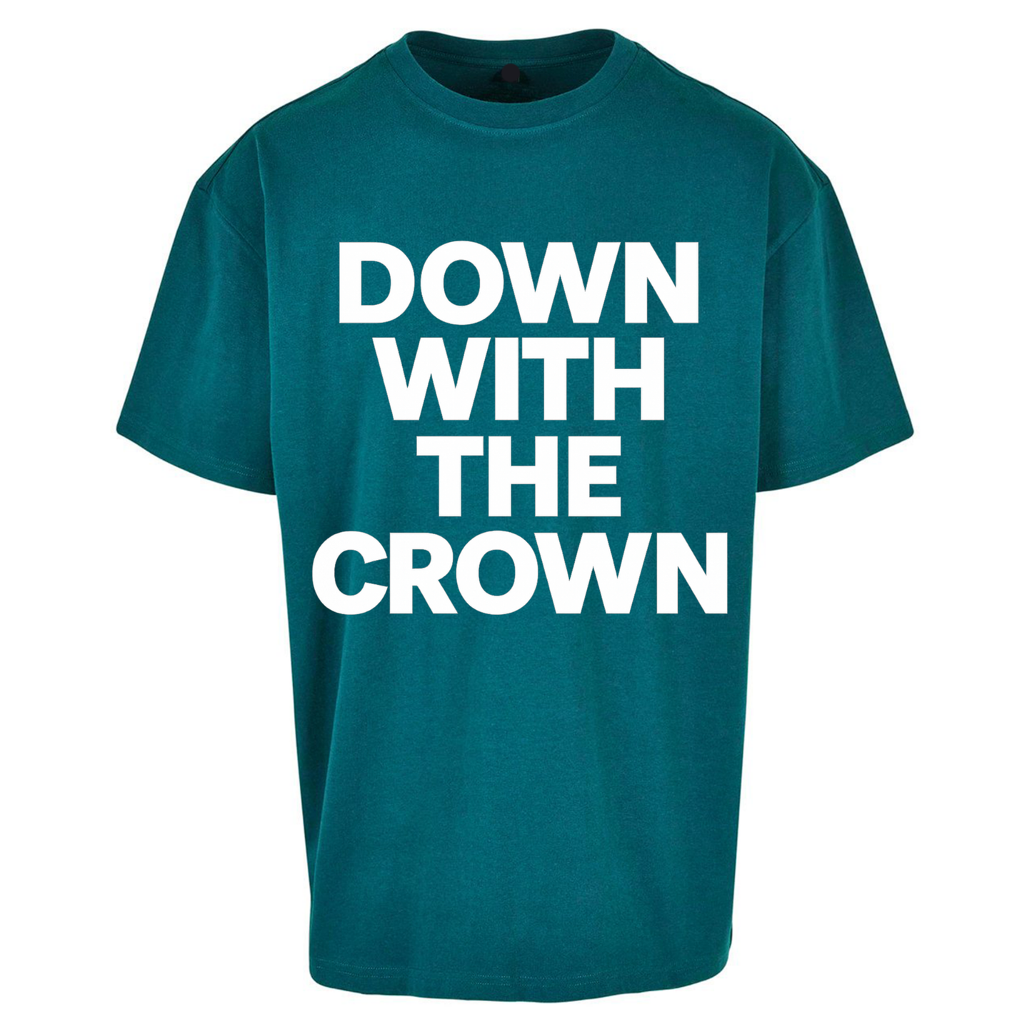 DOWN WITH THE CROWN Oversized T Shirts