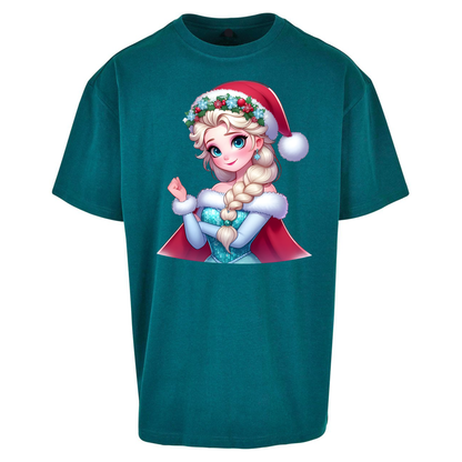 Elsa Frozen Santa Oversized T Shirts