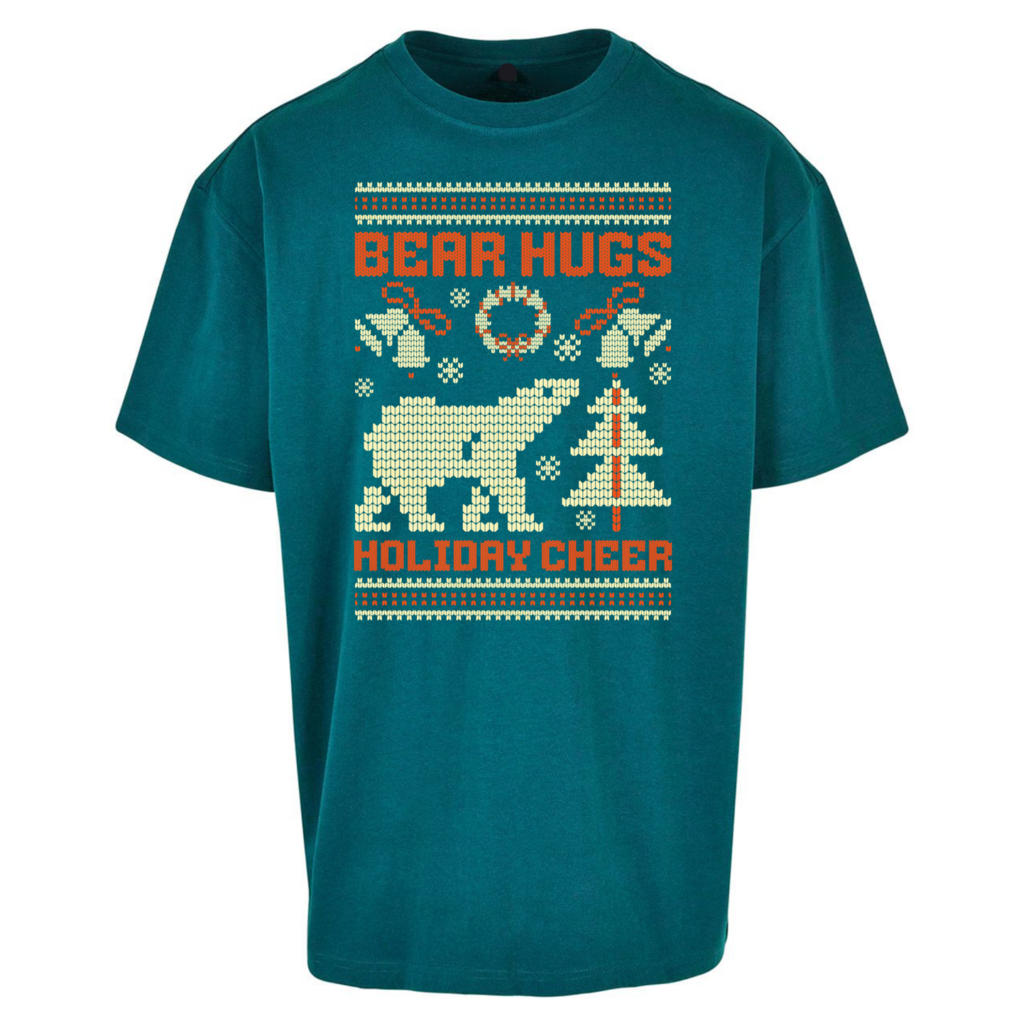 Bear Hugs Holiday Cheer Oversized T Shirts