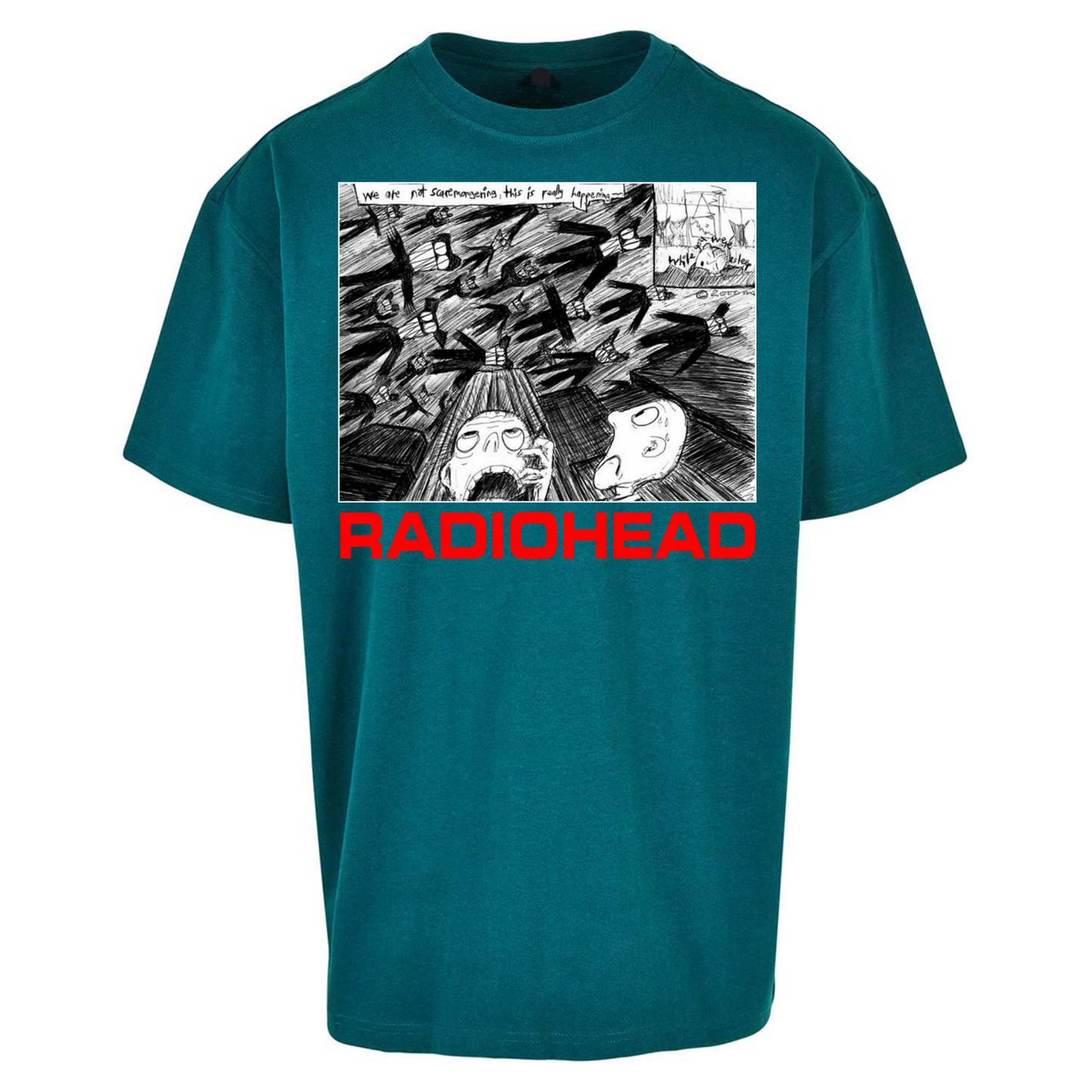 Radiohead We Are Not Screaming Oversized T Shirts