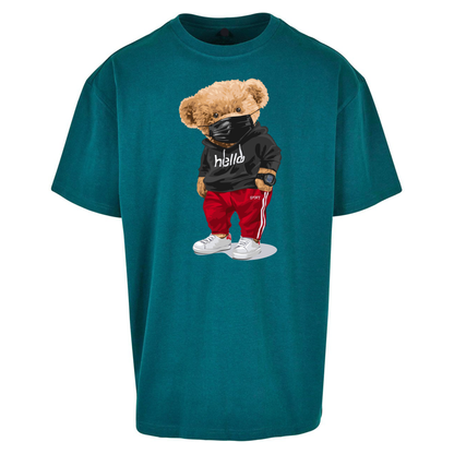 Teddy Bear Hello Streetwear Oversized T Shirts