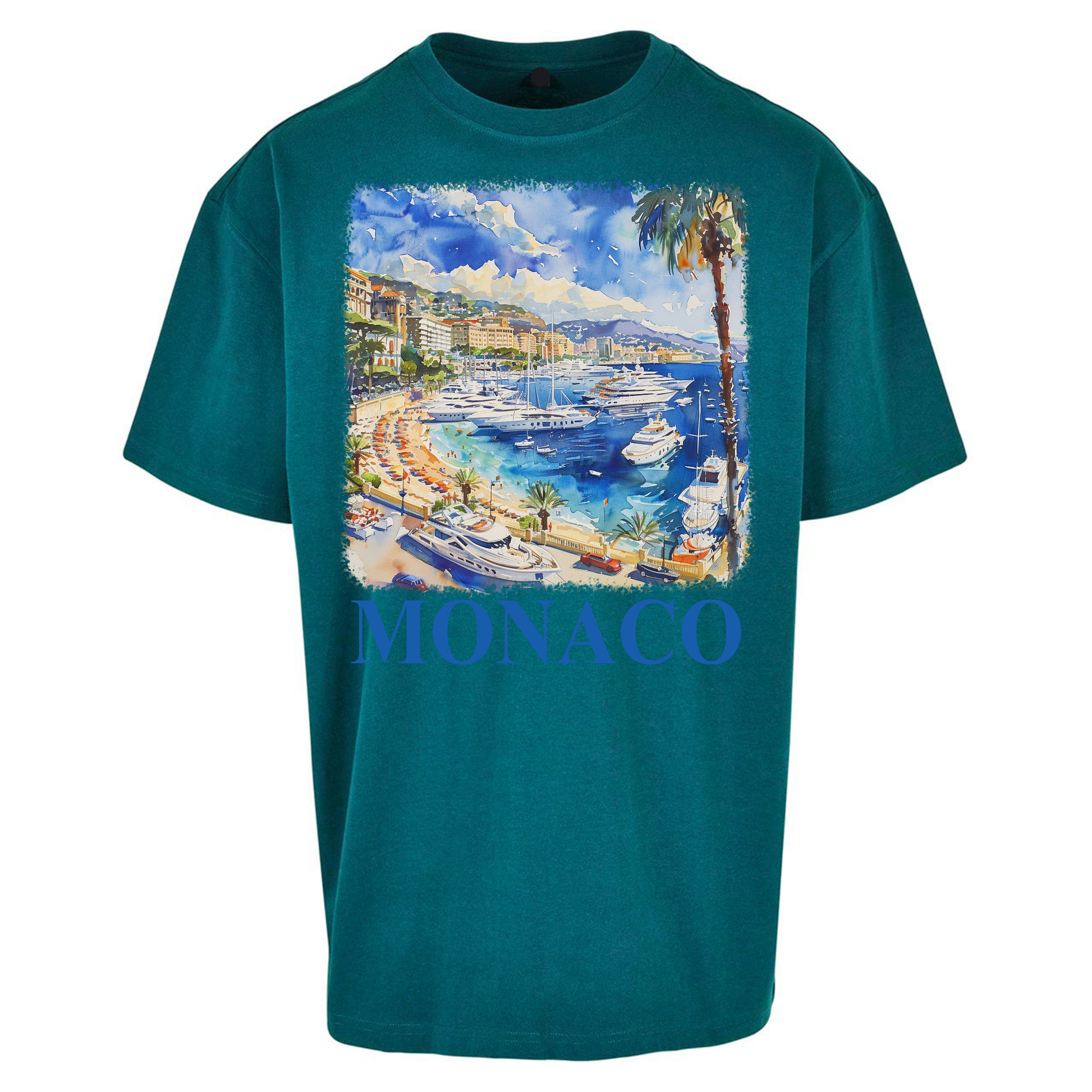 Monaco Painting Oversized T Shirts