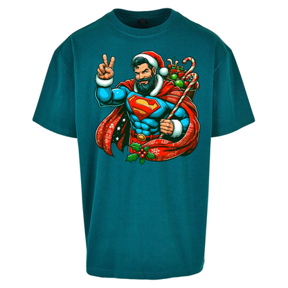 Superman Santa Oversized T Shirts