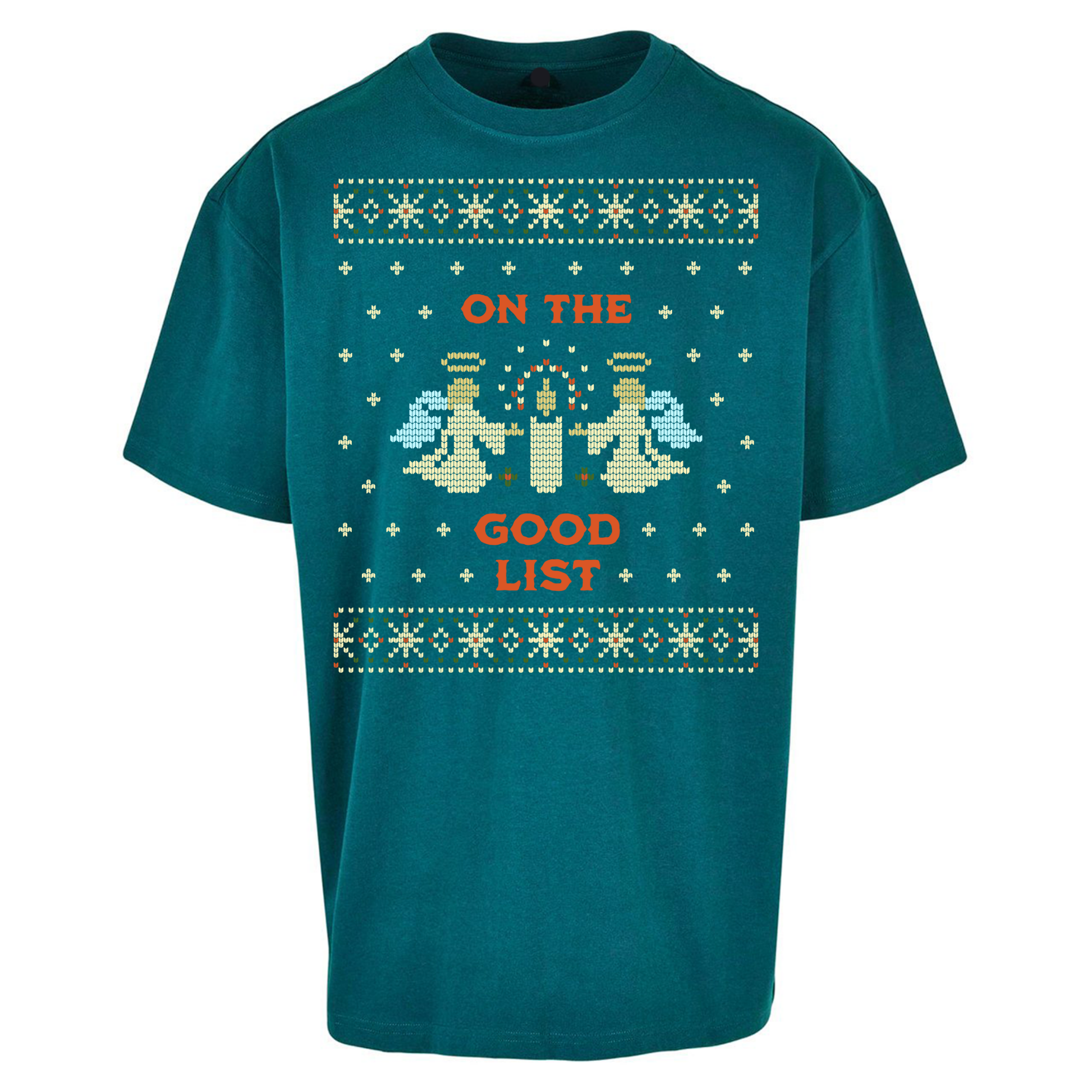 On The Good List Christmas Oversized T Shirts