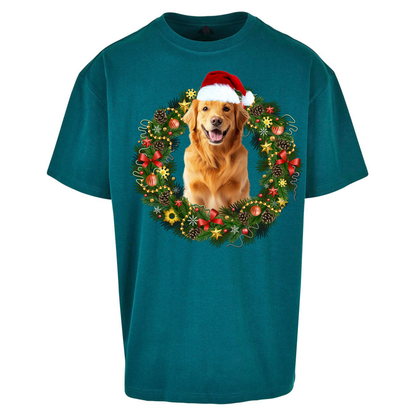 Dog Christmas Oversized T Shirts