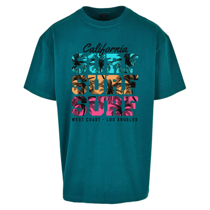 California Surf Surf Surf Oversized T Shirts