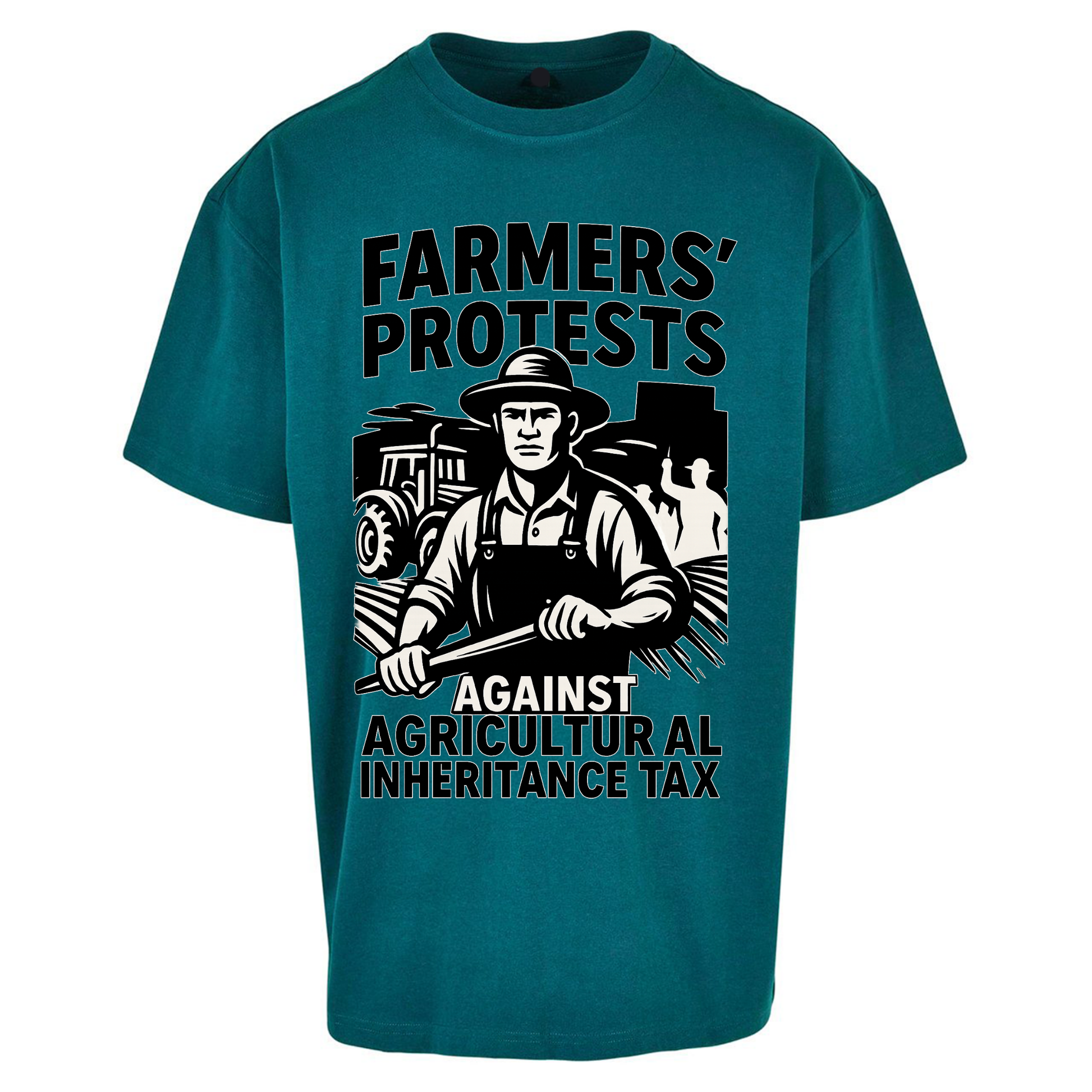 Farmers’ Protests Against Agricultural Inheritance Tax Oversized T Shirts