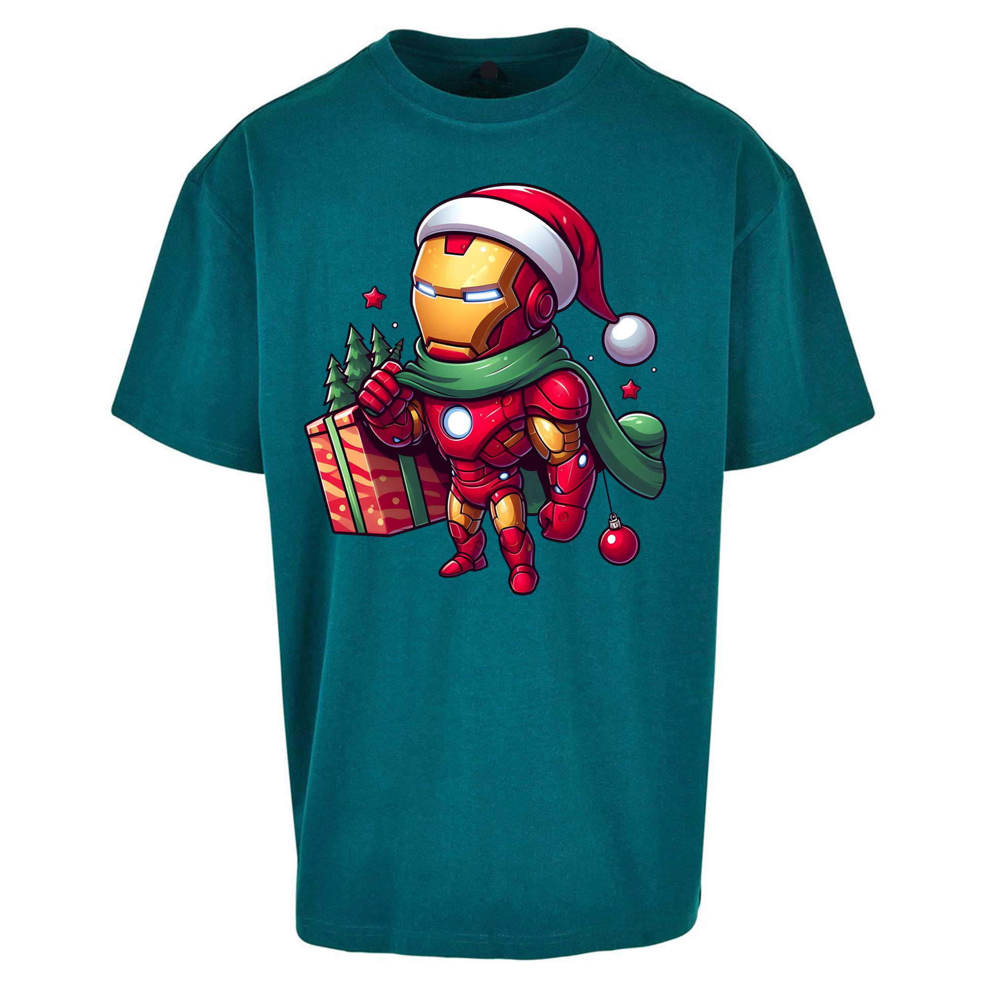Ironman Santa Oversized T Shirts