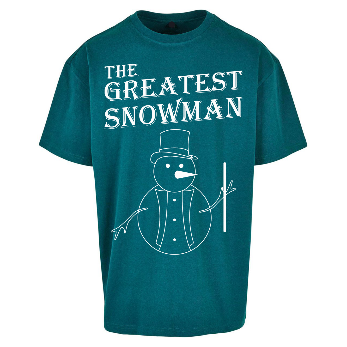 The Greatest Snowman Christmas Oversized T Shirts