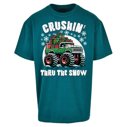 Crushin Thru The Snow Oversized T Shirts