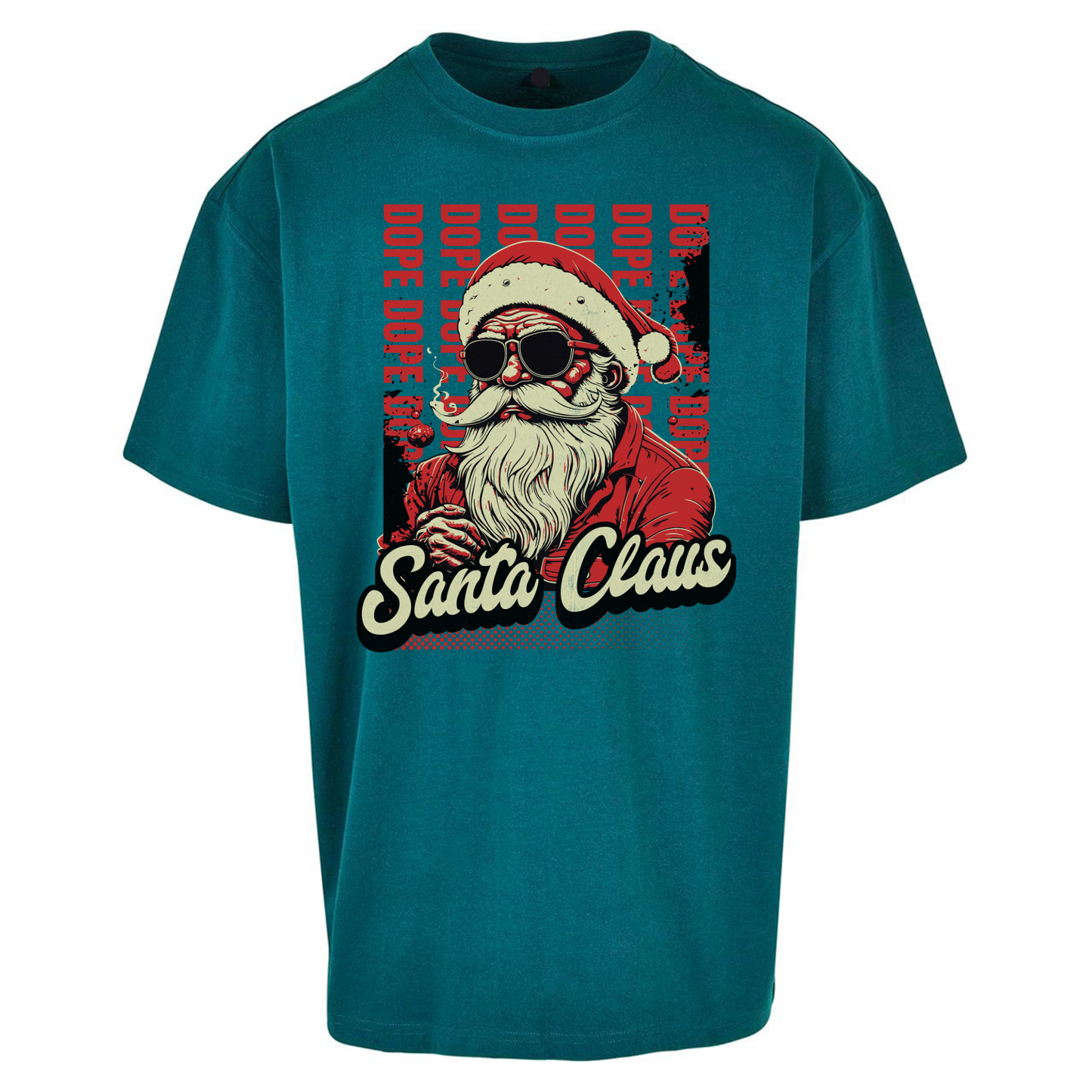 Dope Santa Claus Oversized T Shirts