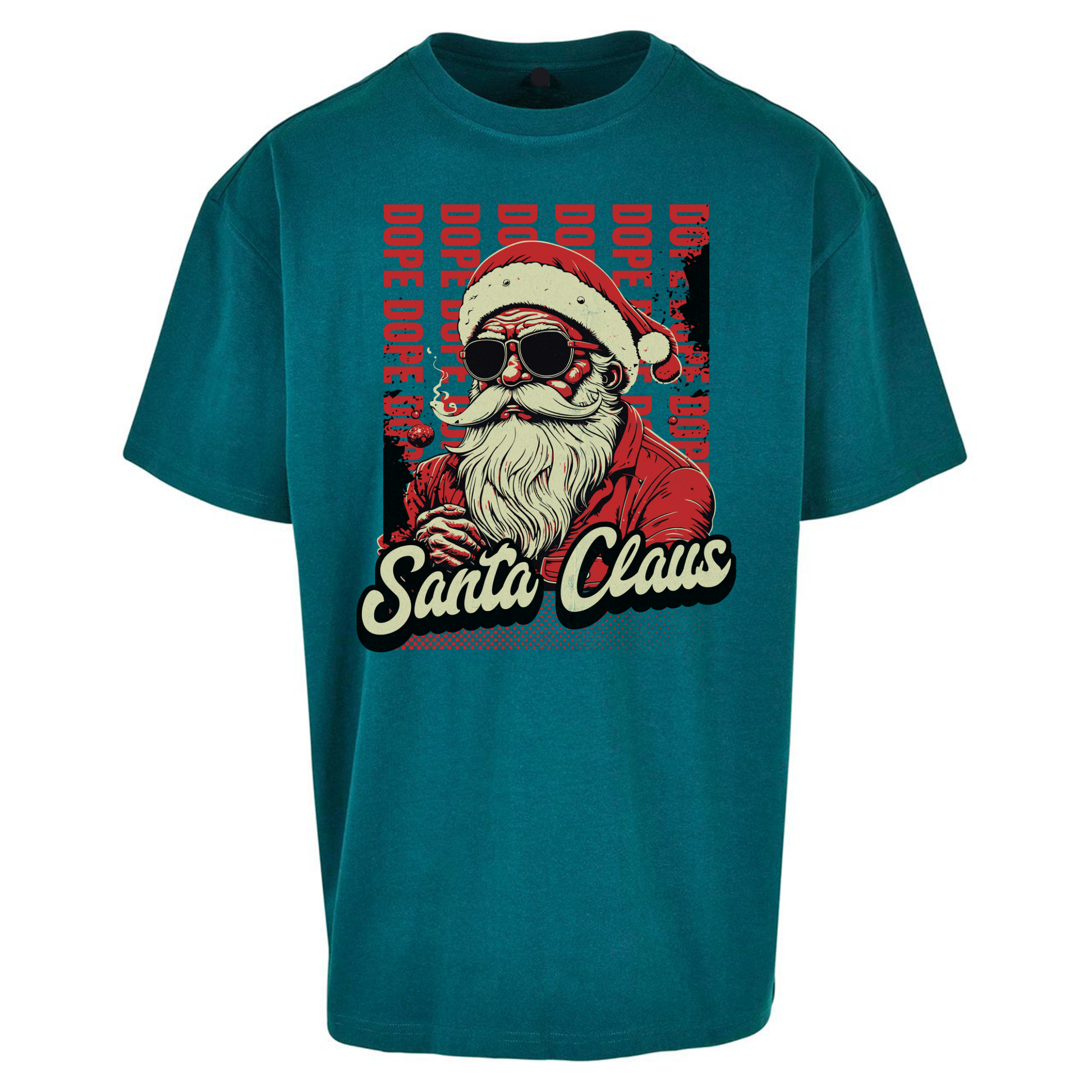 Dope Santa Claus Oversized T Shirts