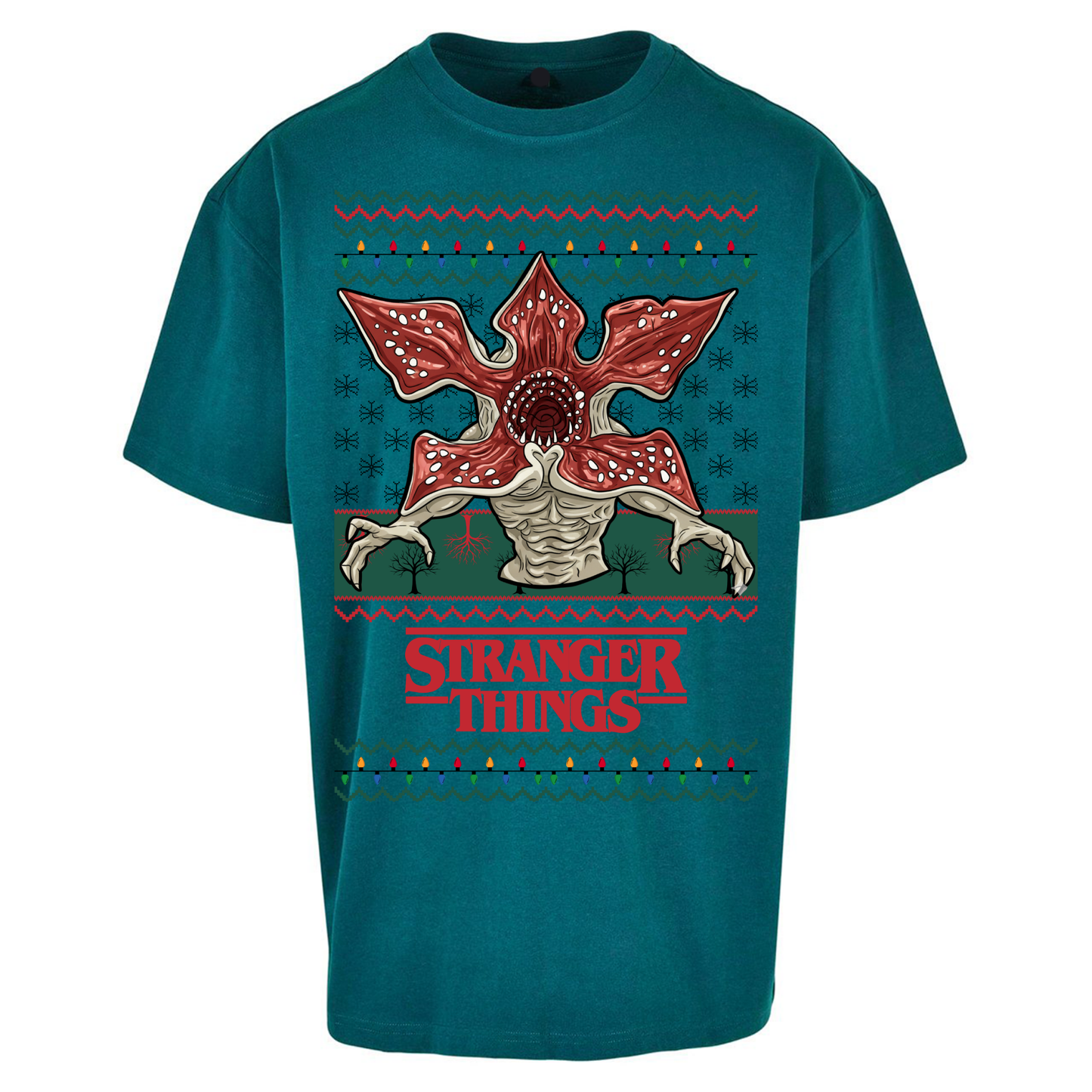 Demogorgon Christmas Oversized T Shirts