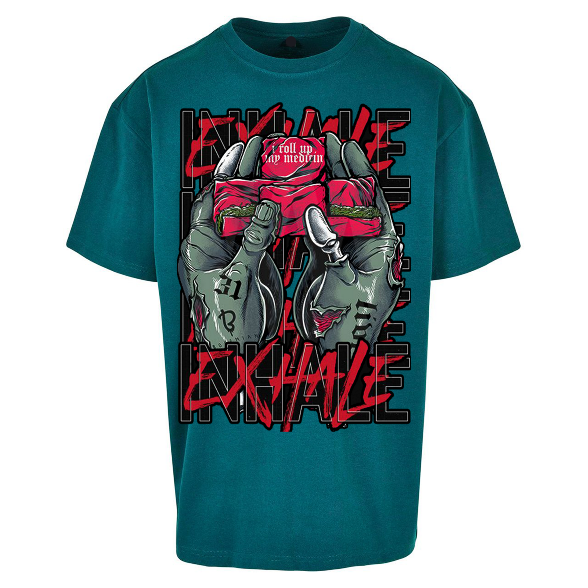Inhale Exhale Oversized T Shirts