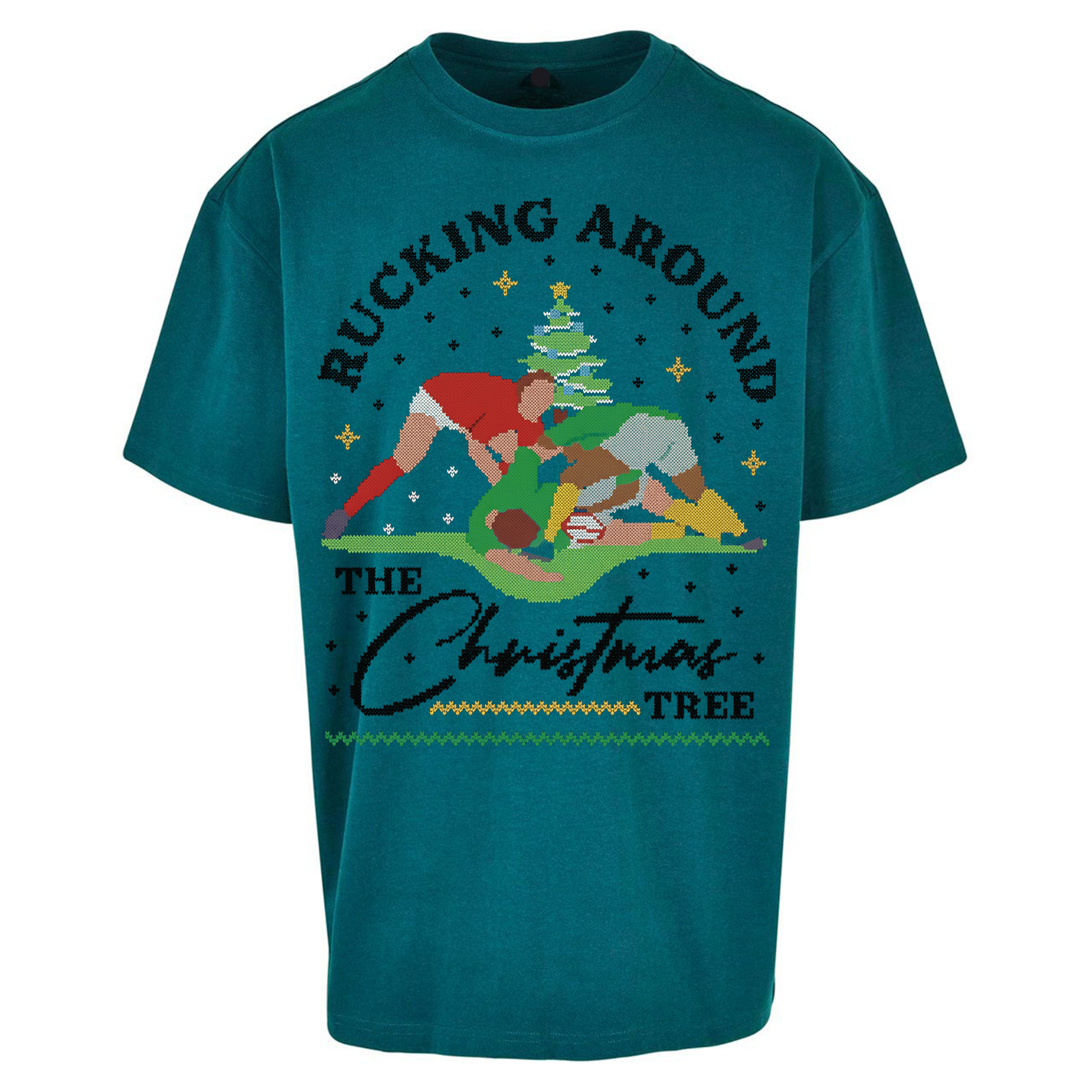 Rugby Christmas Oversized T Shirts
