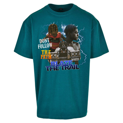 Hip Hop Blaze The Trail Oversized T Shirts