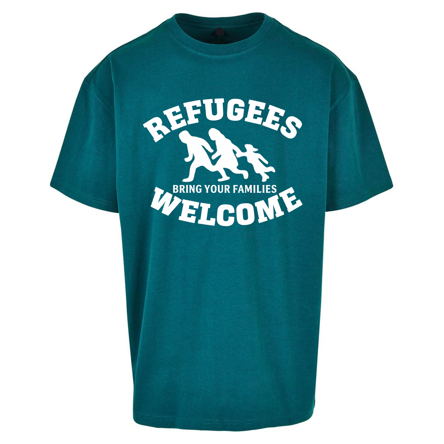 Welcome Refugees Oversized T Shirts