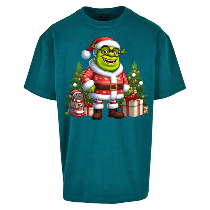 Shrek Santa Claus Presents Oversized T Shirts