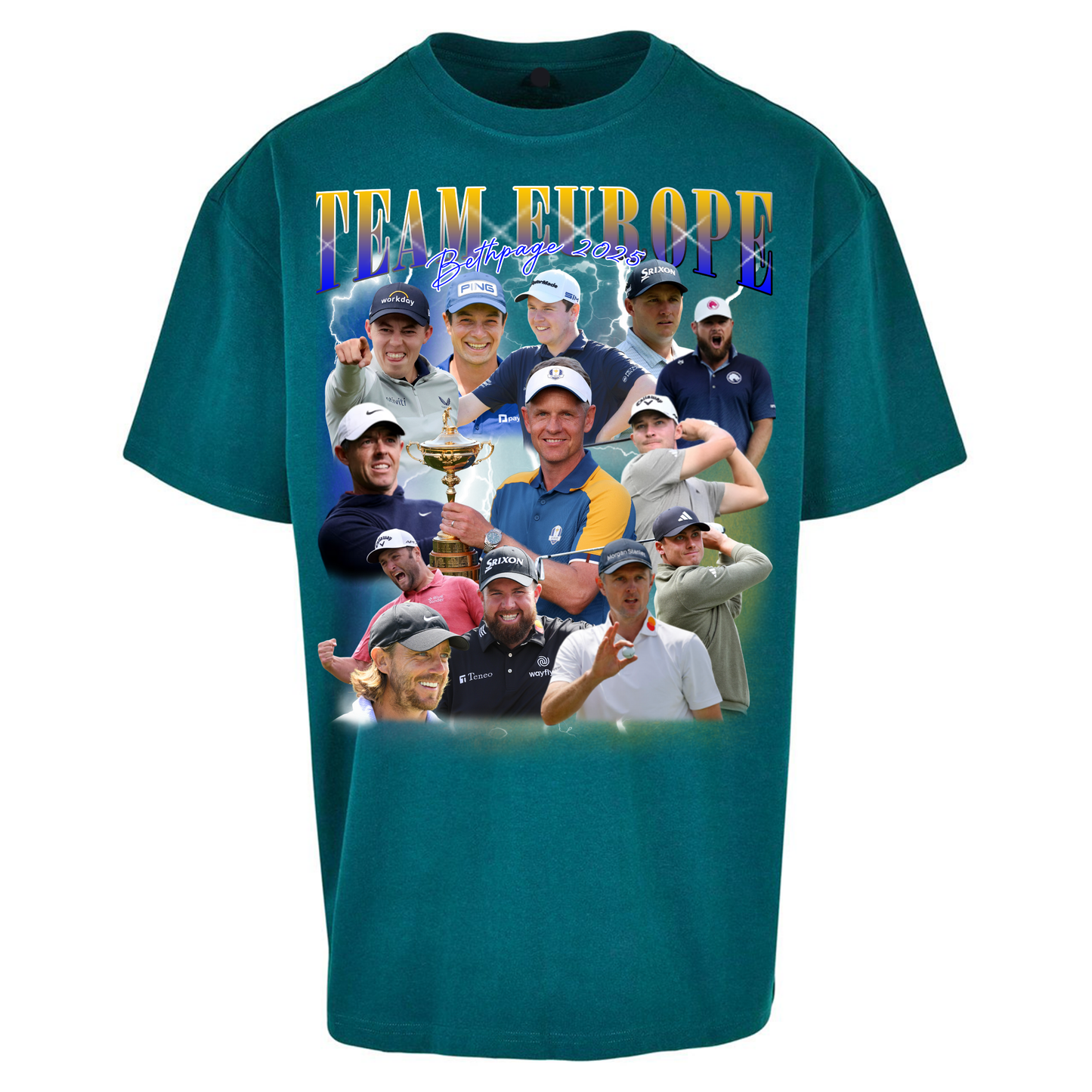 Ryder Cup 2025 Team Europe Oversized T Shirts