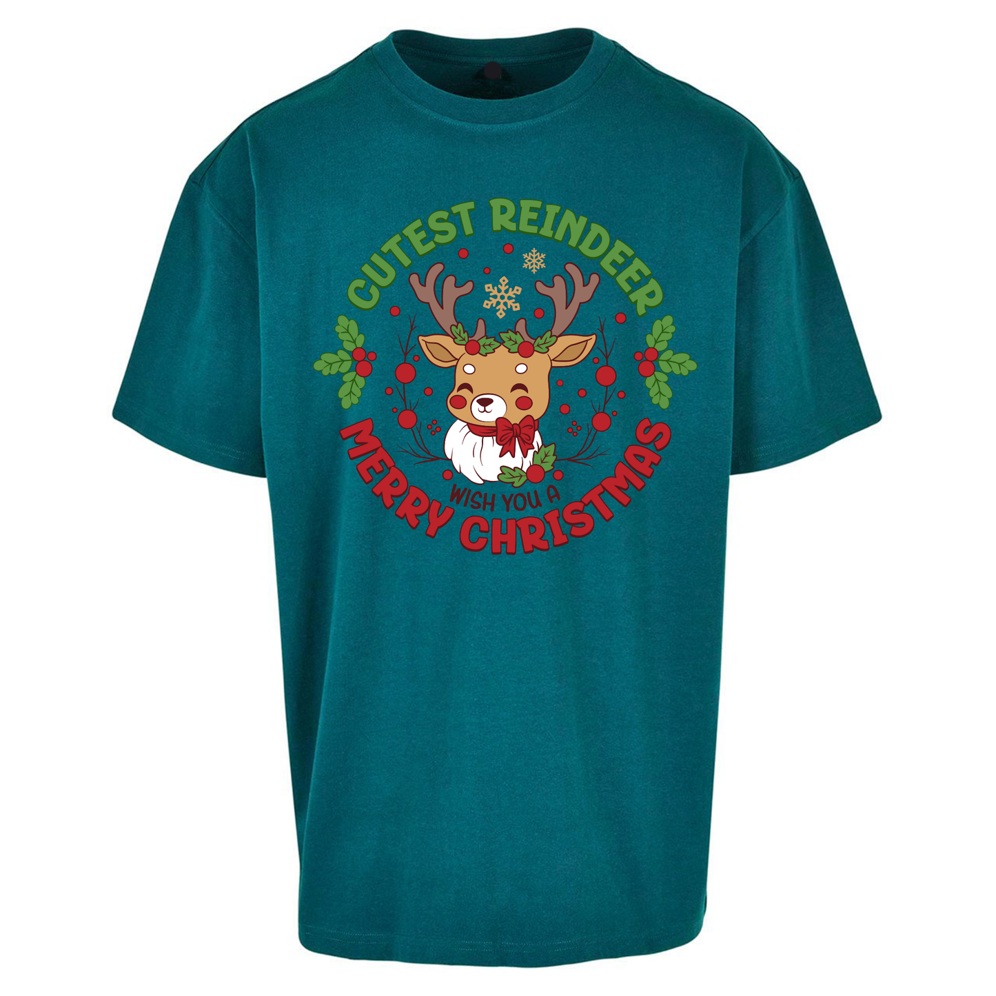Cutest Reindeer Oversized T Shirts