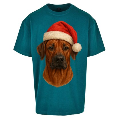 Rhodesian Ridgeback Christmas Oversized T Shirt