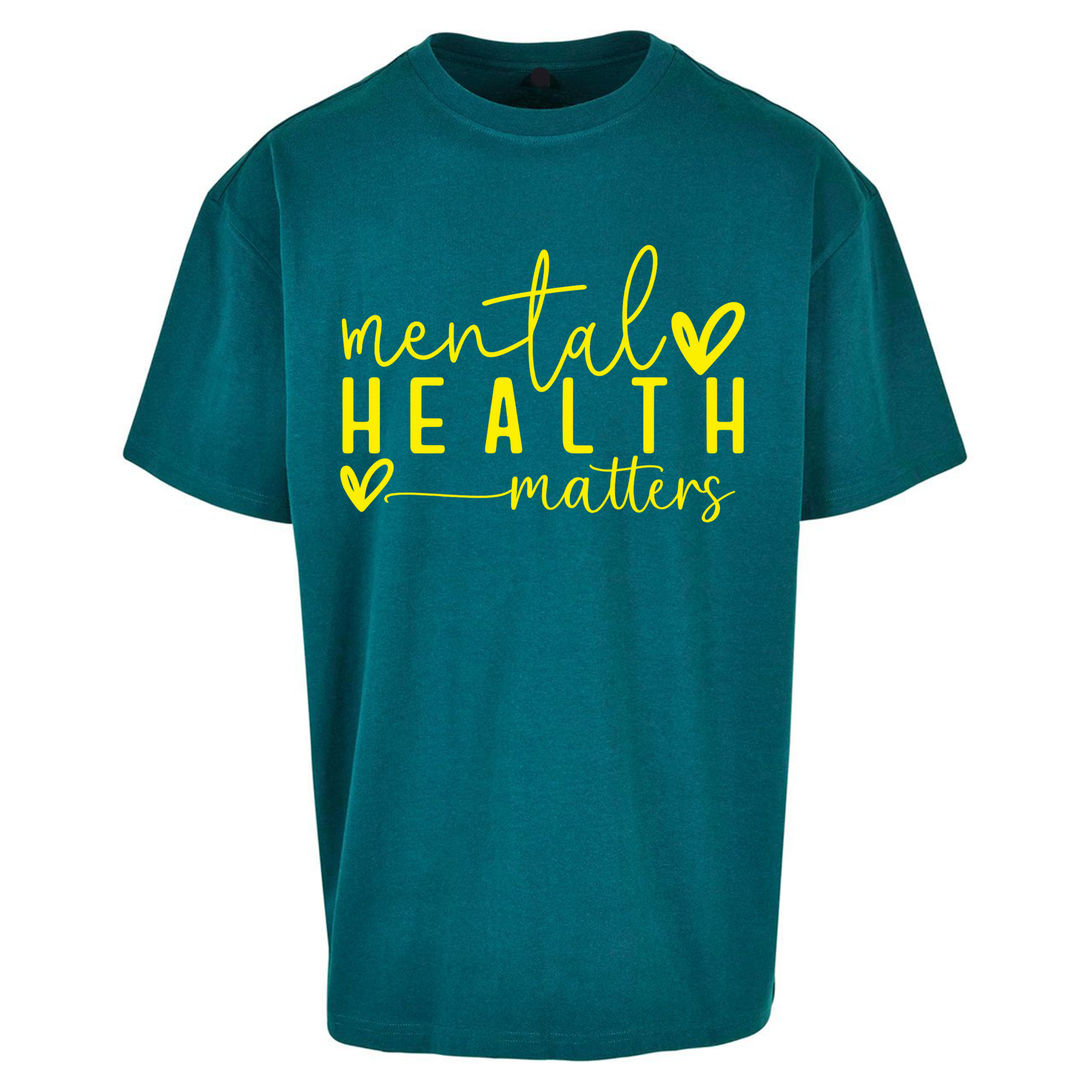 Yellow Mental Health Oversized T Shirts