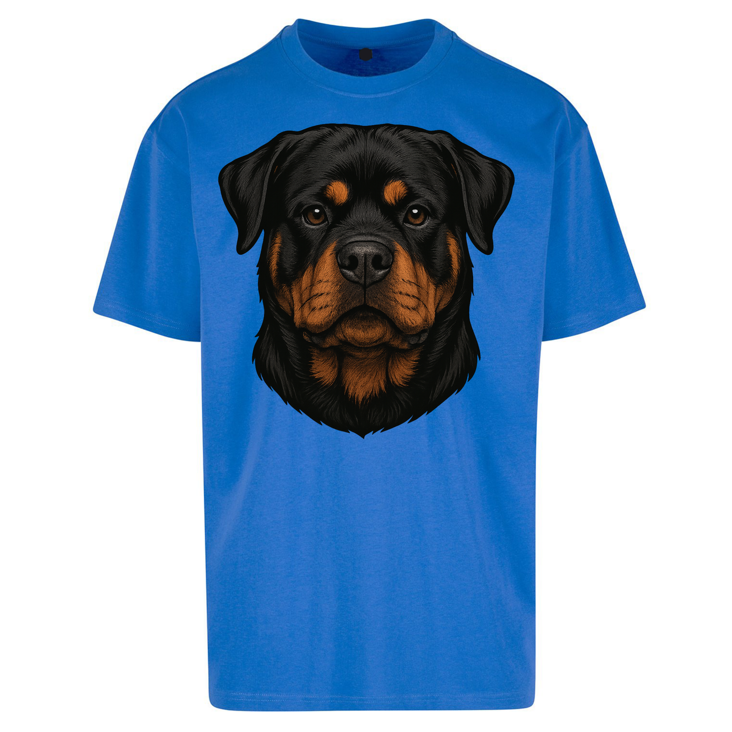 Rottweiler Face Oversized T Shirts