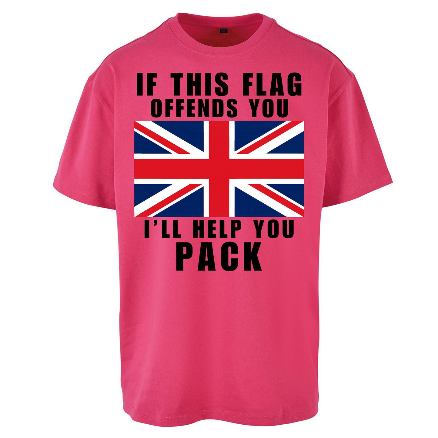 If This Flag Offends You I Will Help You Pack Oversized T Shirts