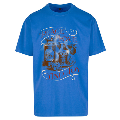 Peace Love And Joy Christmas Oversized T Shirts