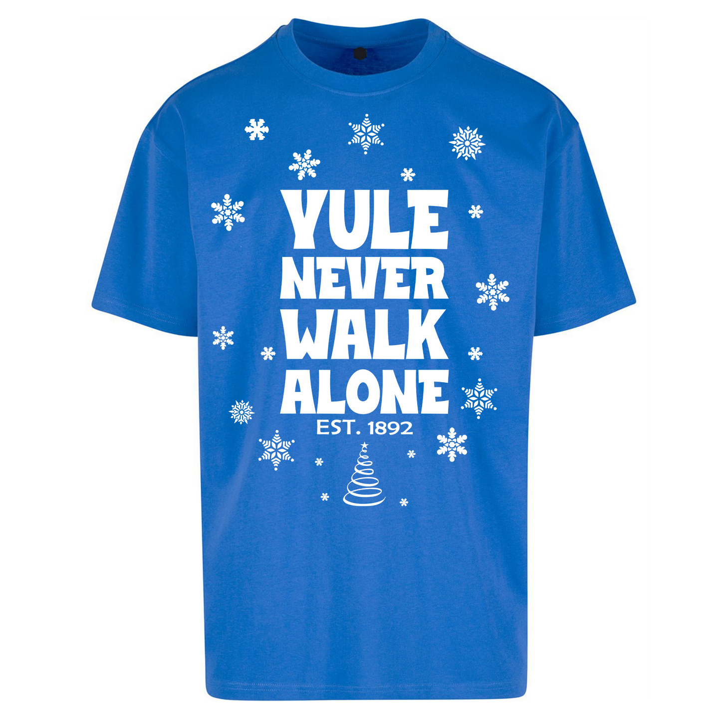 Yule Never Walk Alone Liverpool Christmas Oversized T Shirts