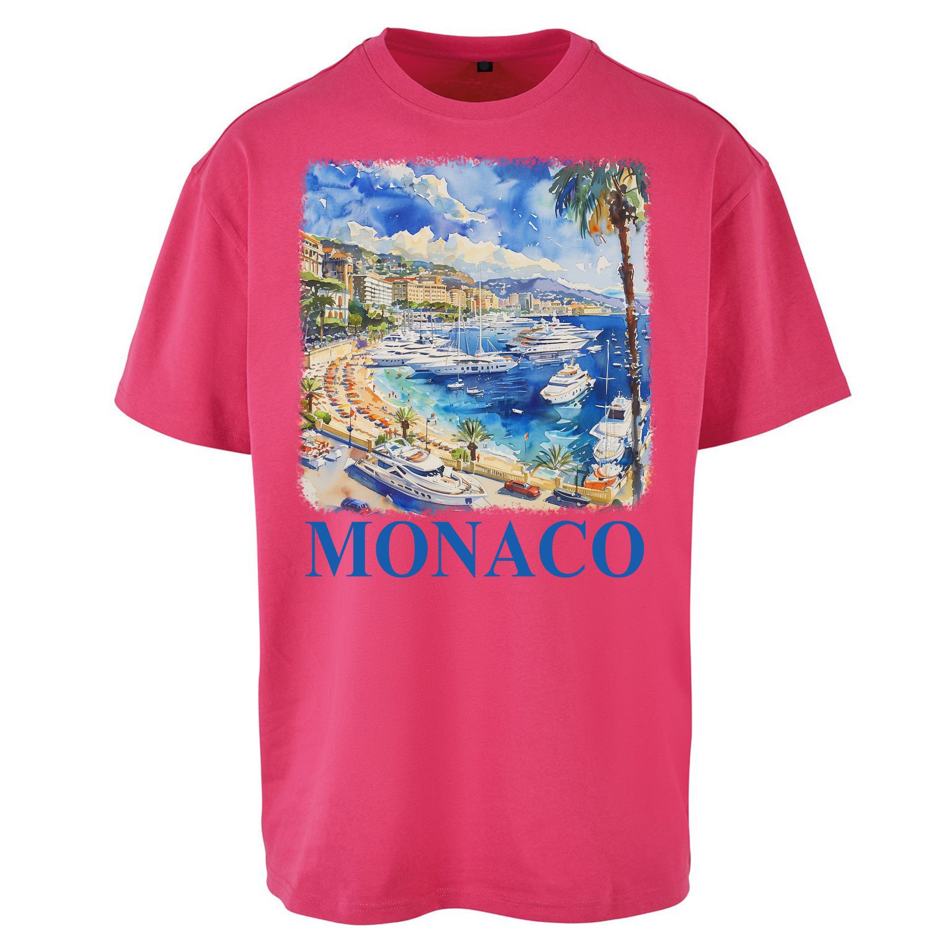Monaco Painting Oversized T Shirts
