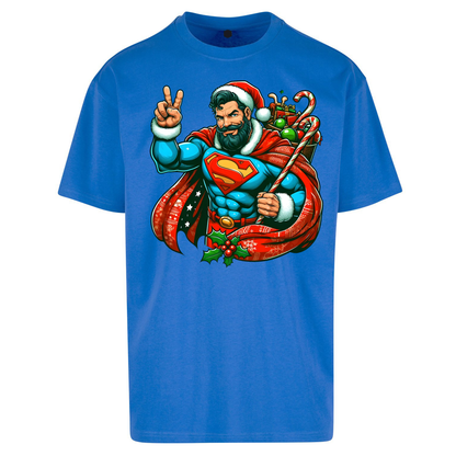 Superman Santa Oversized T Shirts
