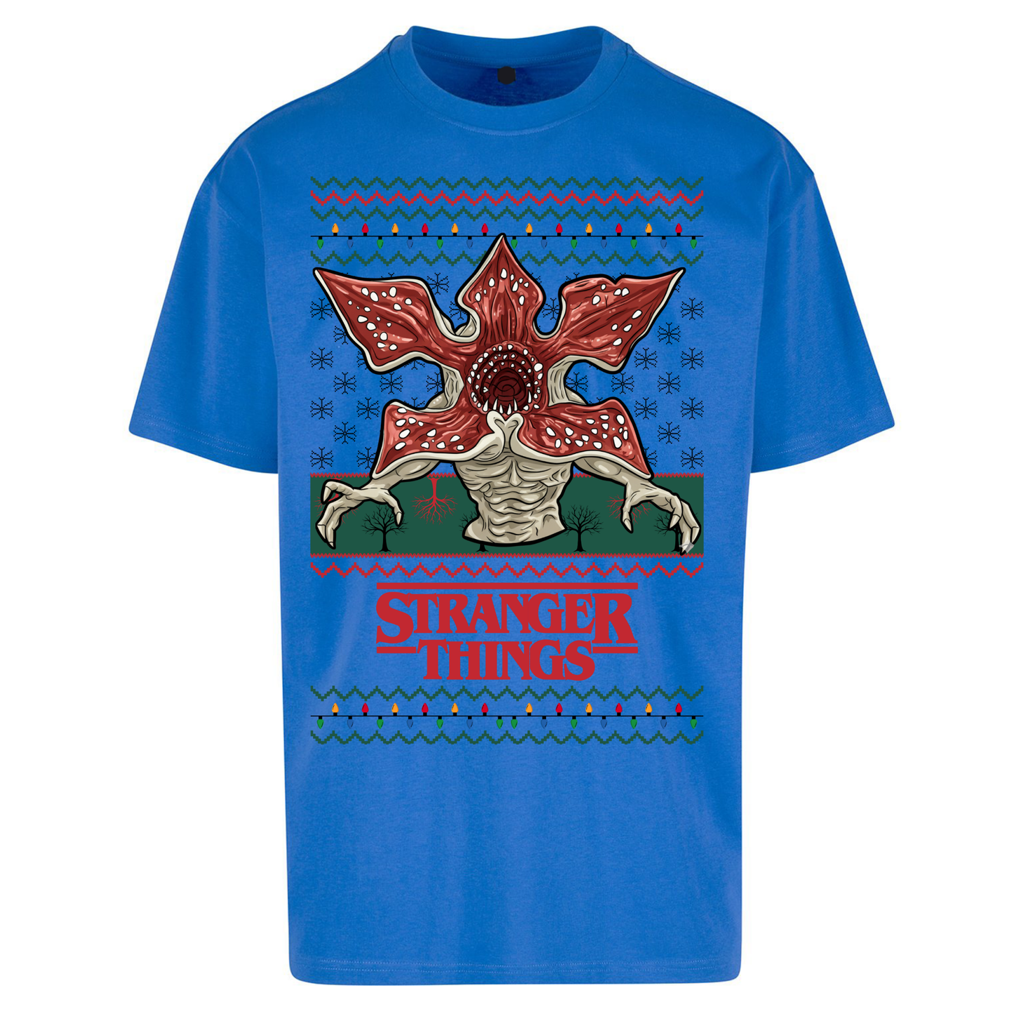 Demogorgon Christmas Oversized T Shirts