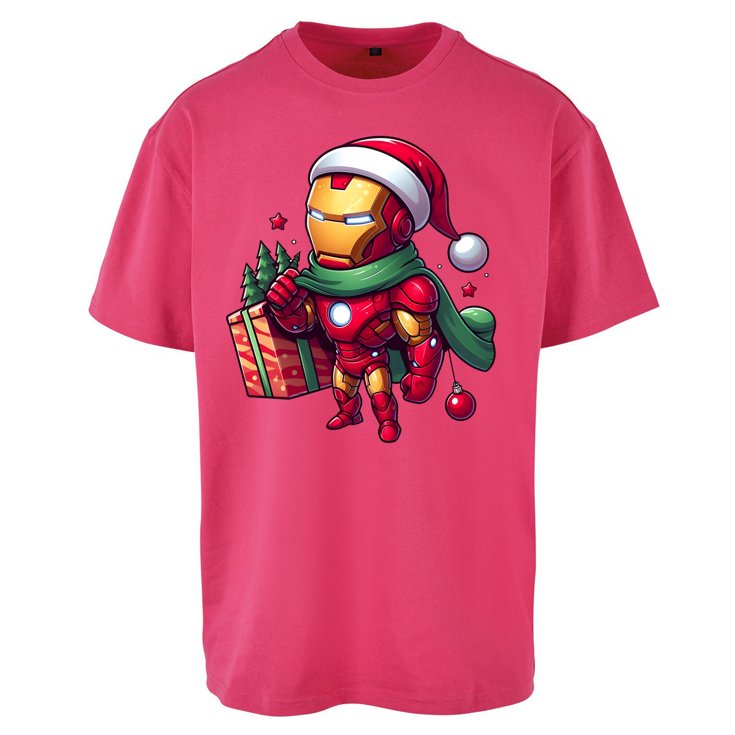 Ironman Santa Oversized T Shirts