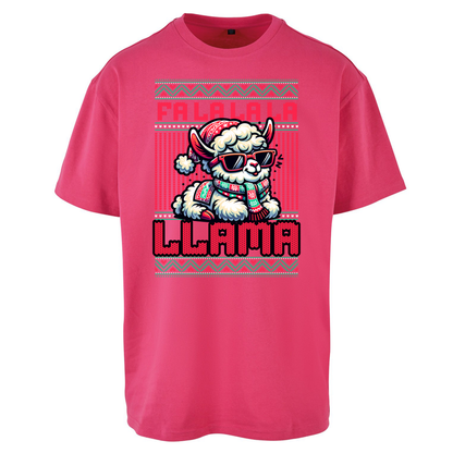 FA LA LA LA LLAMA Oversized T Shirts