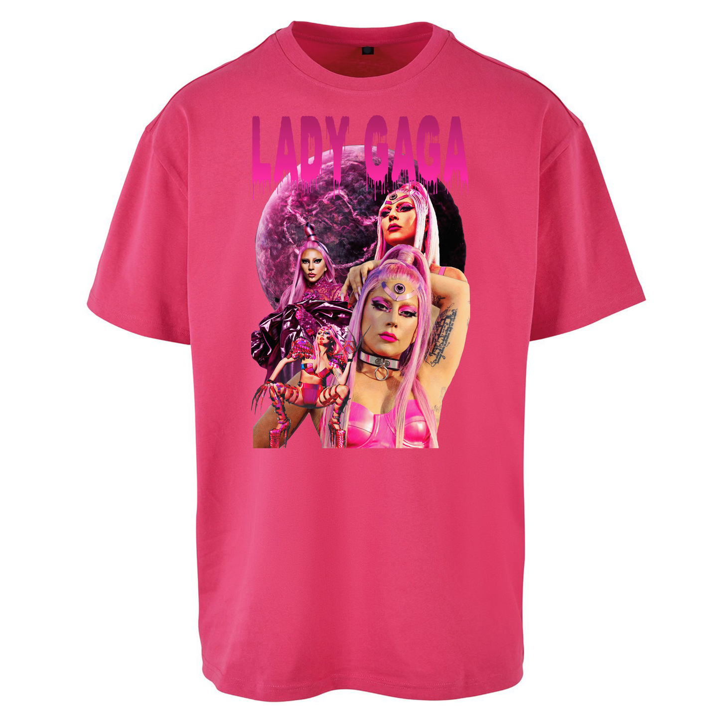 Lady GaGa Pink Oversized T Shirts