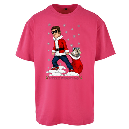 Liam Gallagher Christmas Santa Oversized T Shirts