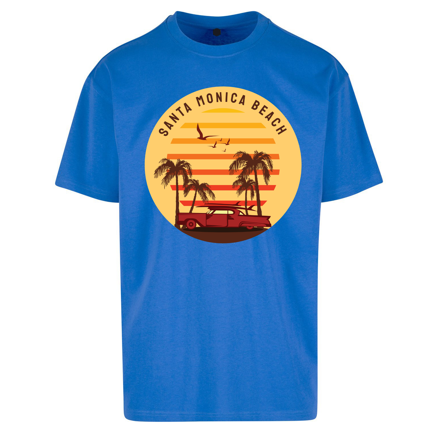 Santa Monica Beach Oversized T Shirts