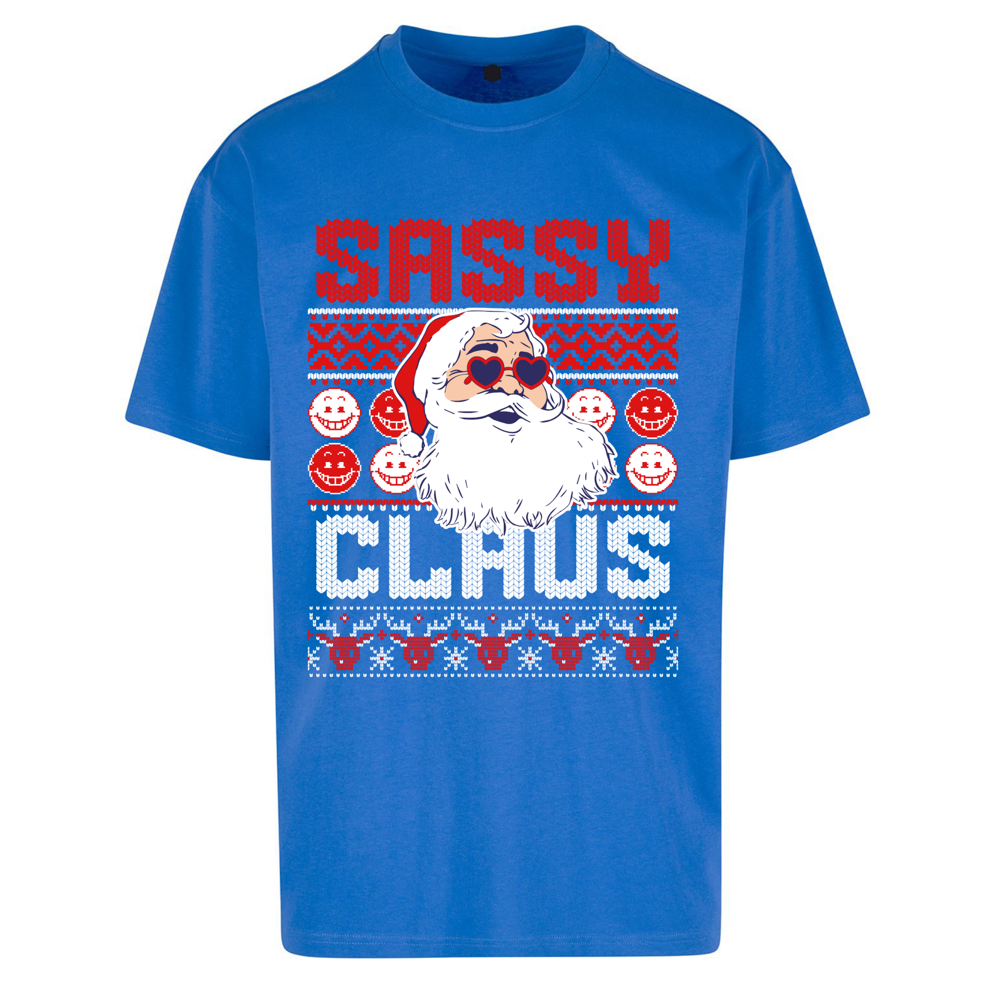Sassy Claus Santa Christmas Oversized T Shirts