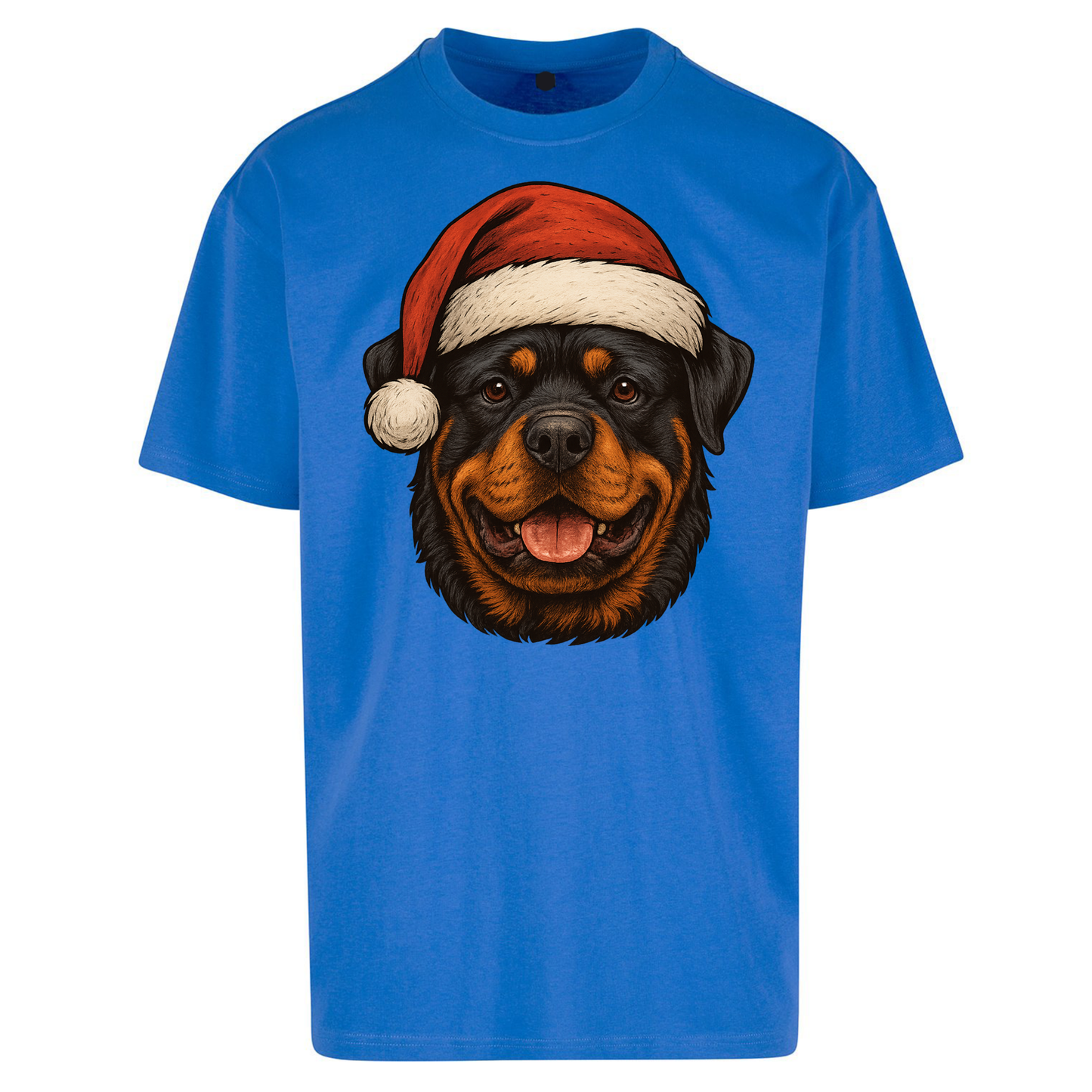 Rottweiler Christmas Oversized T Shirts