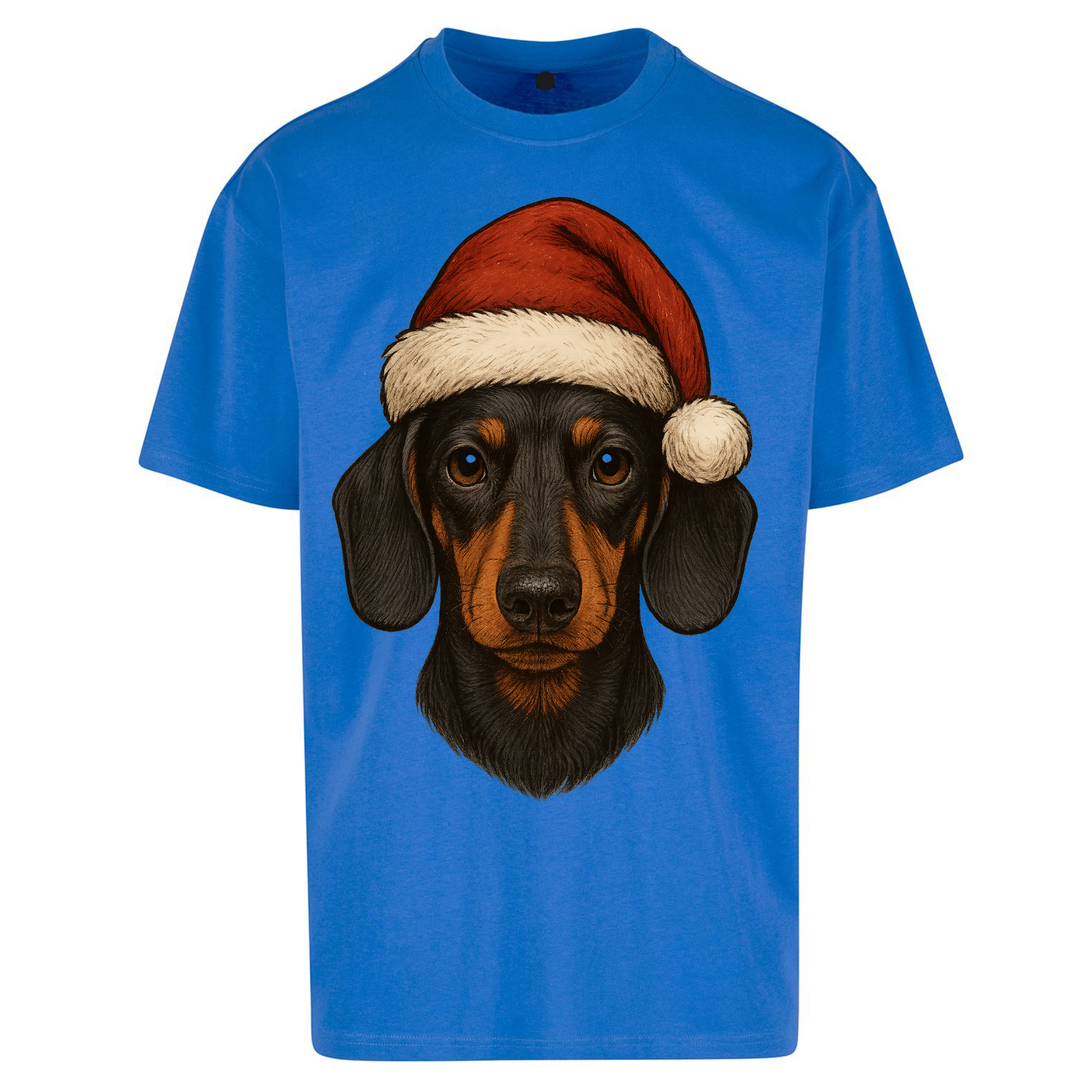 Sausage Dog Christmas Oversized T Shirt