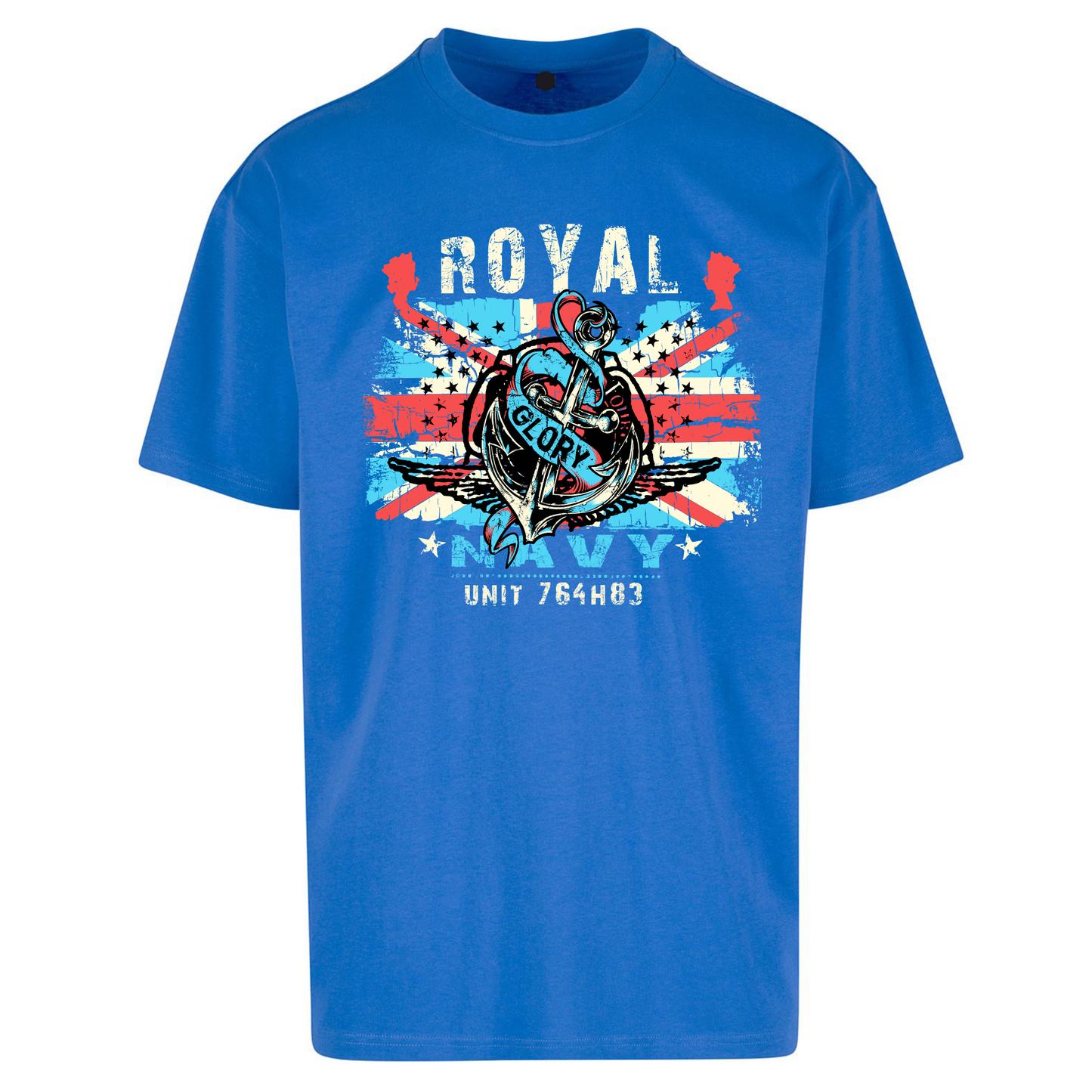 Royal Navy Glory Unit 764H83 Oversized T Shirts