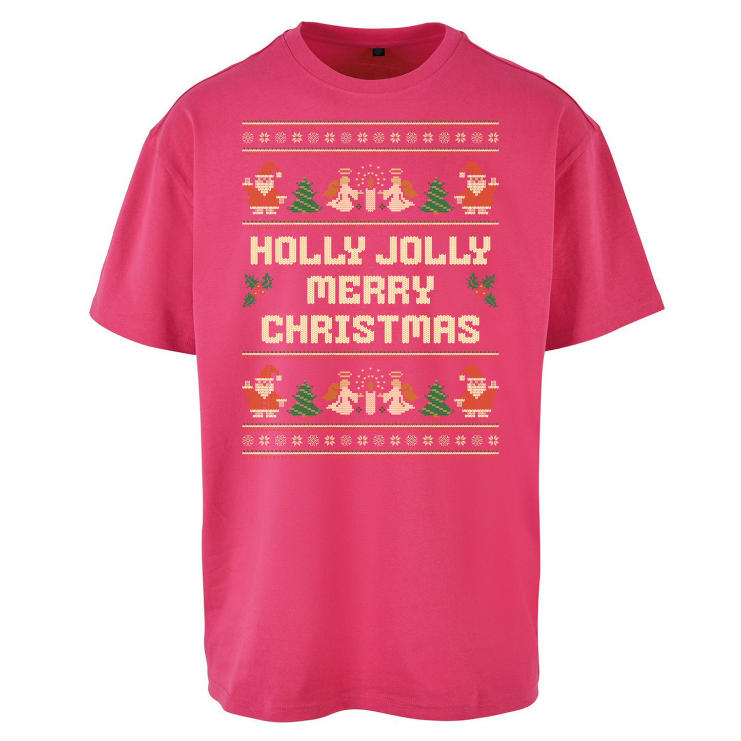 Holly Jolly Merry Christmas Oversized T Shirts