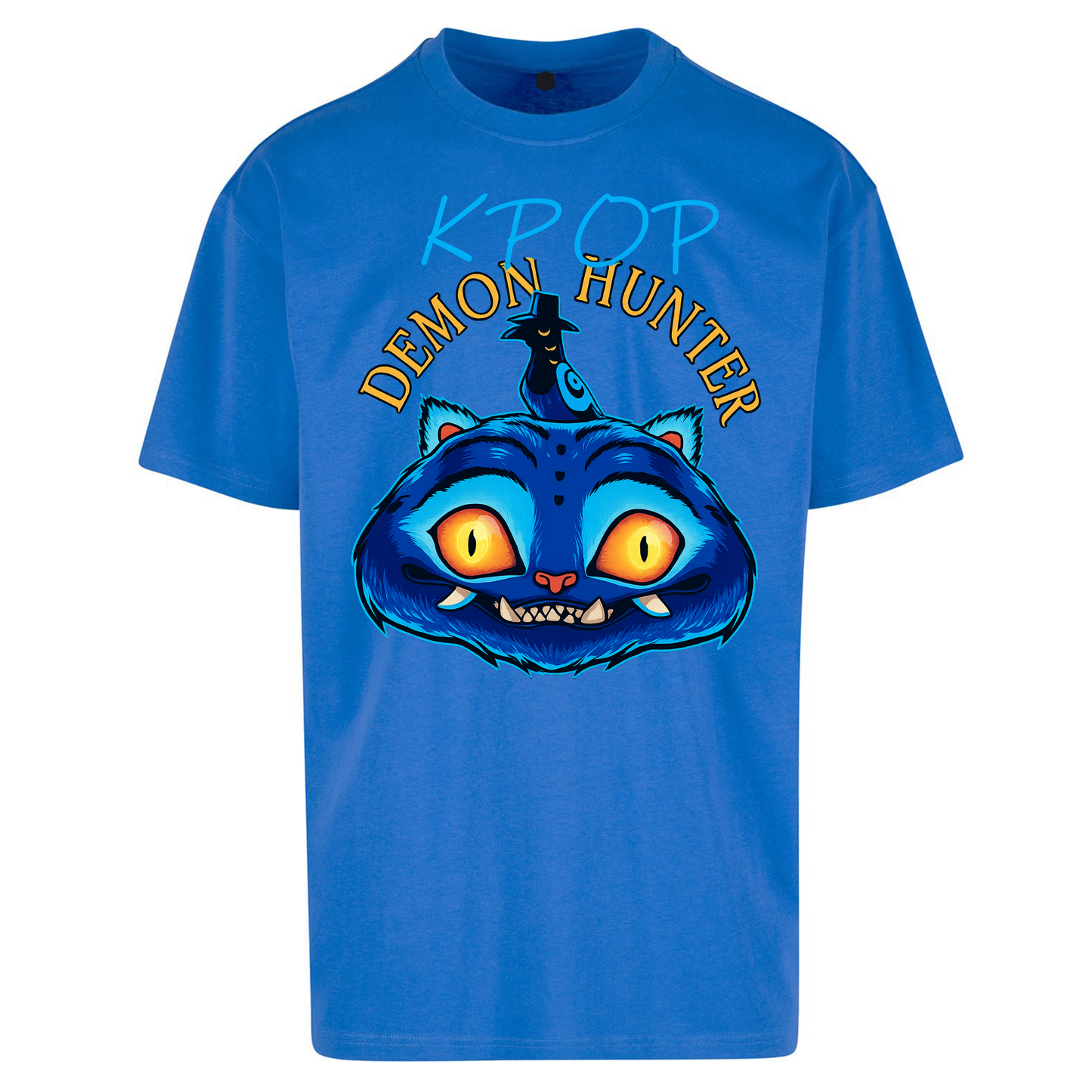 Kpop Demon Hunter Derpy Tiger Oversized T Shirts