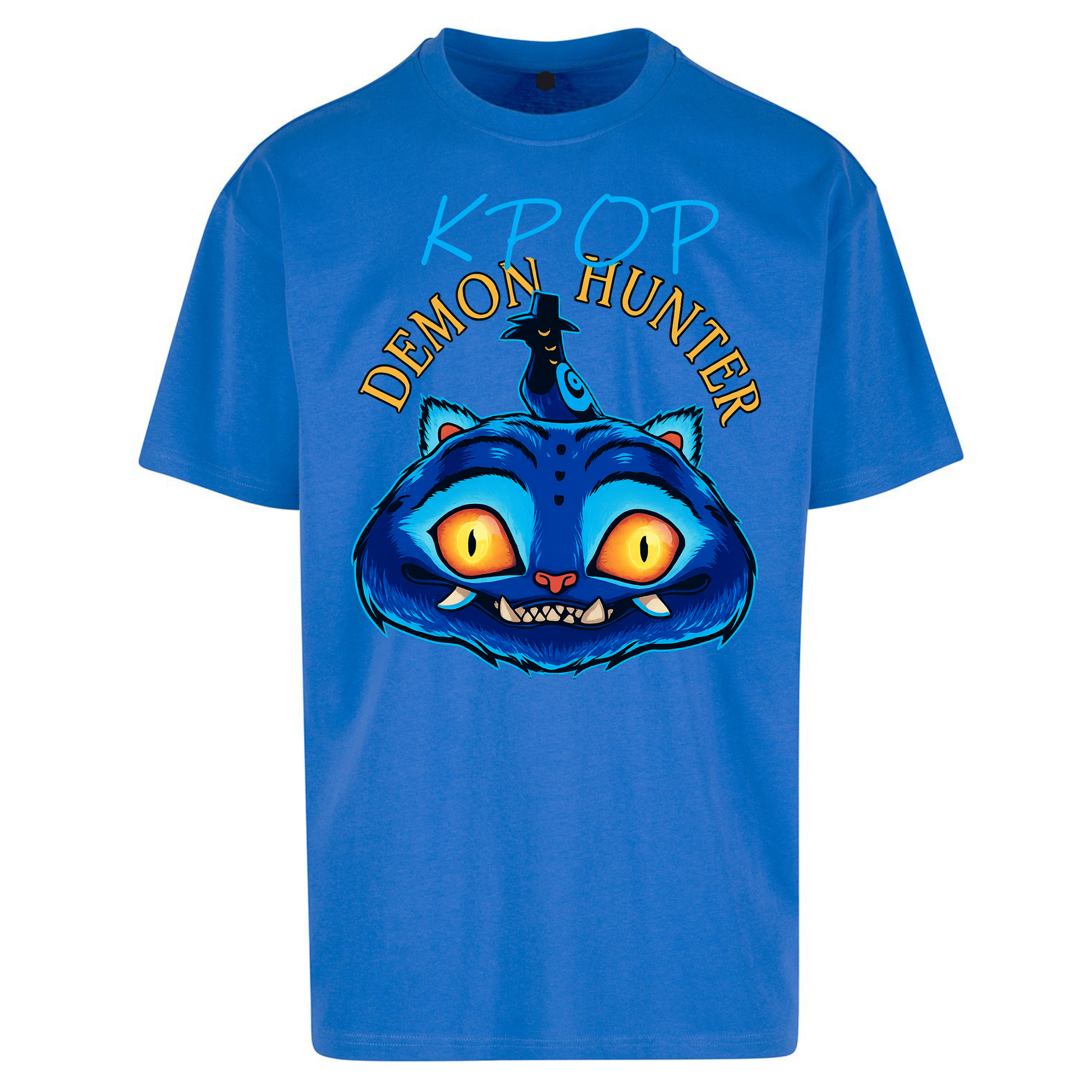 Kpop Demon Hunter Derpy Tiger Oversized T Shirts