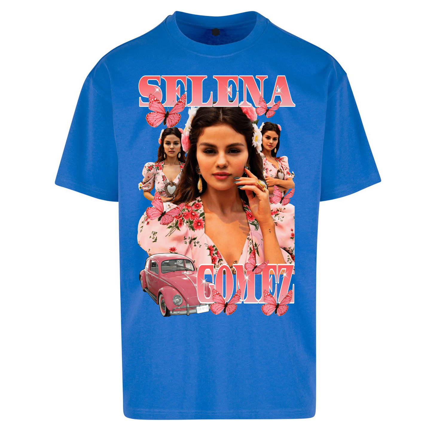 Selena Gomez Pink Oversized T Shirts