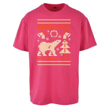 Bear Hugs Holiday Cheer Oversized T Shirts