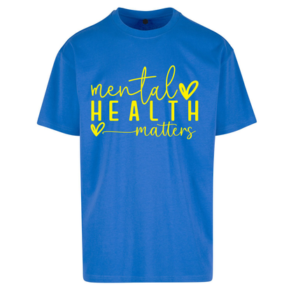 Yellow Mental Health Oversized T Shirts